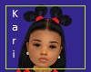 Kids Pigtails & Bows Red