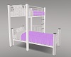 White and Purple Bunkbed