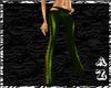 PVC Laced Pants-Green