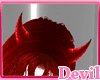 HORNS RED DEVIL GIRL PVC