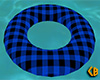 Blue Plaid Swim Tube