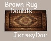 Brown Rug Doubled