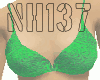 Metalic Green Bikini Top