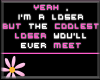 coolest loser sticker
