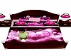 pink heart bed