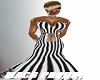 GLAMOUR STRIPED GOWN SM