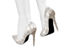 ๔ Plaid Beige Heels