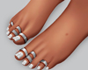 Feet Nails White