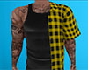 Yellow Plad Shirt Tank M