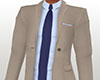 EM Tan Suit Gry Tie