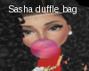 Sasha's duffle bag