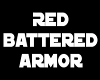 Red Battered Armor Top