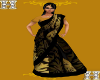 Black & Gold Sari