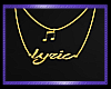 Bbg Lyric necklace ♫