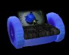 Blue rose cuddle chair