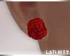 L* Red Rose Earrings