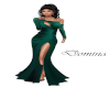Emerald Gown No Train