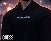 Police Hoodie Black
