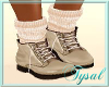 Lily Cream Socks/Boots