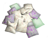 Soft Pale Pose Pillows