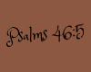Psalms 46:5 Tattoo black