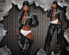 NIA leather jacket B&W