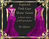 Esp.pink lace shine gown