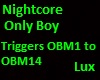 Nightcore Only Boy Male