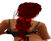 red loose french braid