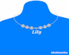Lily name necklace