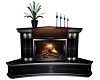 Black Corner Fireplace