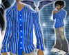 Cotton Pinstripe blue