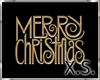 X.S. Christmas Sign GOLD