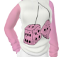 pink dice hoodie <33