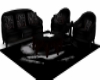 Dark Rose Couch Set