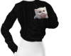 Comfy Sweater w/Kitty