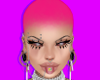Bald neon pink