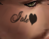 Tattoo face Jole+heart