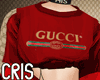 Gucci Crop Top Red