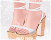 $K White Summer Sandals