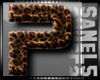 Leopard Letter P