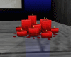 ROMANTIC RED CANDLES