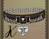 Chained brown H collar