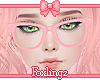 🎀 Nerd glasses pink