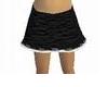 Black Crushed Silk Skirt