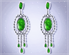 -S- Evrin Green Earrings