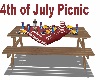 4th of July PicnicTable1