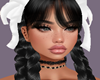 Kloe Black White Bow Req