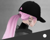 [BL] Nia Pink Black Cap