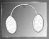 ! WHITE FUR EAR MUFFS